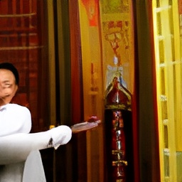 generated: Tibetan priests ringing a bell #5